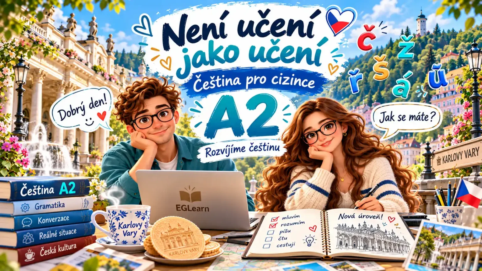 Čeština A2 prakticky – čeština pro život a práci v ČR